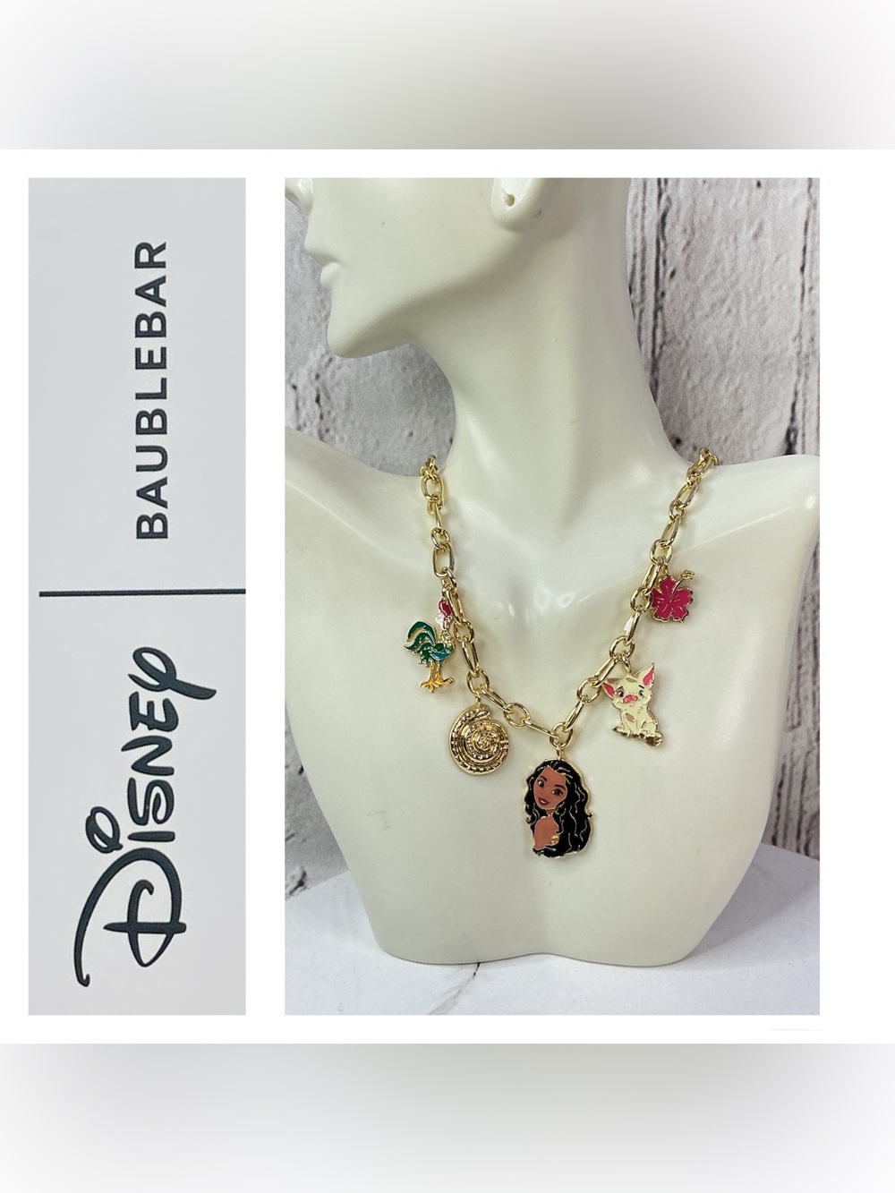 🌟🌟 Disney Baublebar Moana Charm Necklace